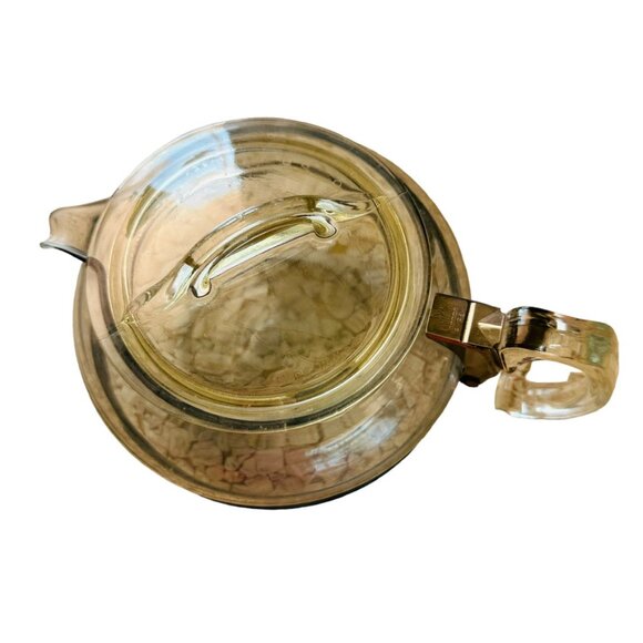 Pyrex Sweetheart Flameware 6 Cup Teapot #8126-B Green Stamp Pyrex Logo - Picture 5 of 5